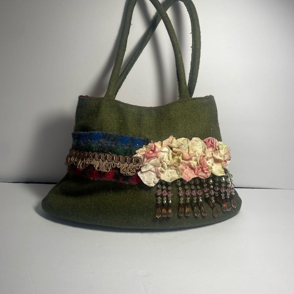 Accessorize wool handbag